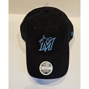 New Era Miami Marlins‎ 9Twenty Women's Core Classic Adjustable Strap Hat Cap
